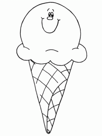Free Coloring Pages Of Ice Cream Cones | 99coloring.com