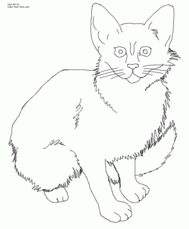 Realistic Cat Coloring Pages Realistic Coloring Pages Of Cats 