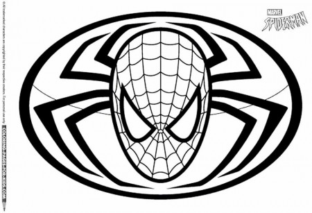 Spider-man Coloring Page - Spider-man logo