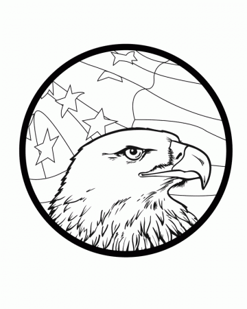 American Eagle - Free Printable Coloring Pages