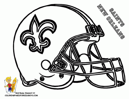 Saints Helmet Colouring Page | If I had the time...