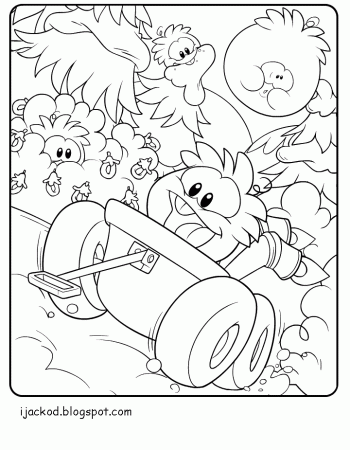 Puffle Coloring Pages