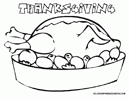 Printable Free Thanksgiving Coloring Pages