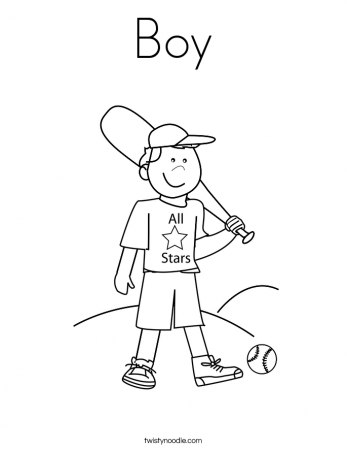 Boy Coloring Page | Coloring Pages