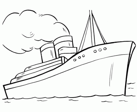 Free Printable Titanic Coloring Pages For Kids