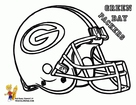 Anti-Skull Cracker Football Helmet Coloring Page | NFL Football 